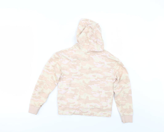 George Girls Beige Camouflage  Pullover Hoodie Size 6-7 Years