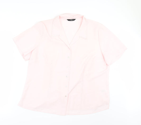 BM Womens Pink   Tunic Button-Up Size 20