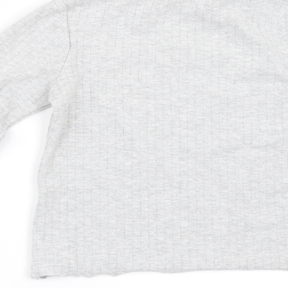 Marks and Spencer Girls Grey   Pullover Jumper Size 7-8 Years