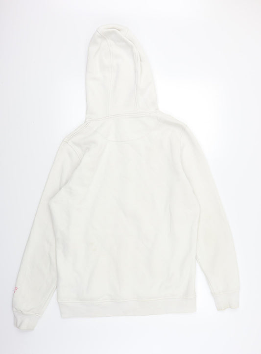 Preworn Womens White   Pullover Hoodie Size L