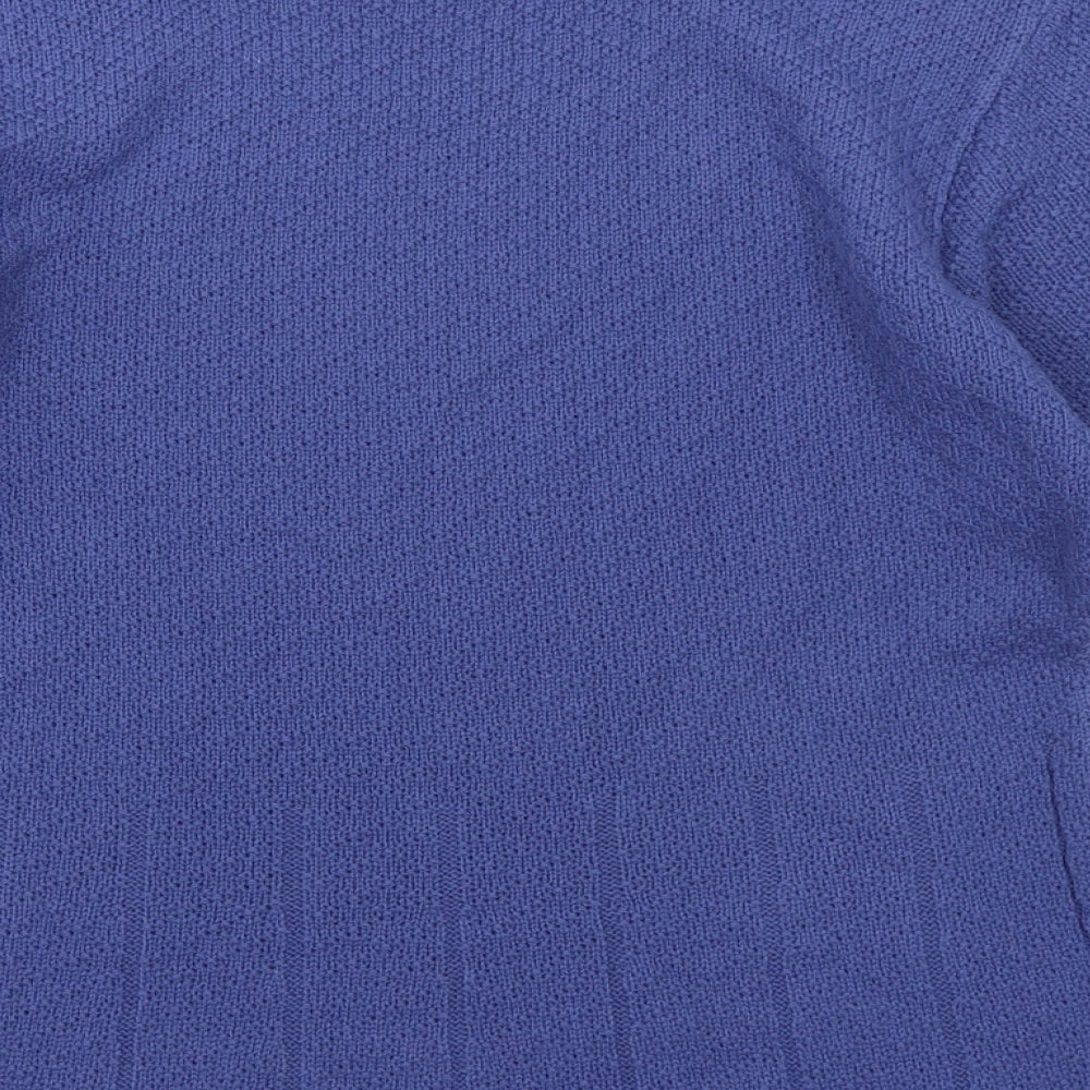 Ivy Womens Blue  Knit Basic T-Shirt Size M