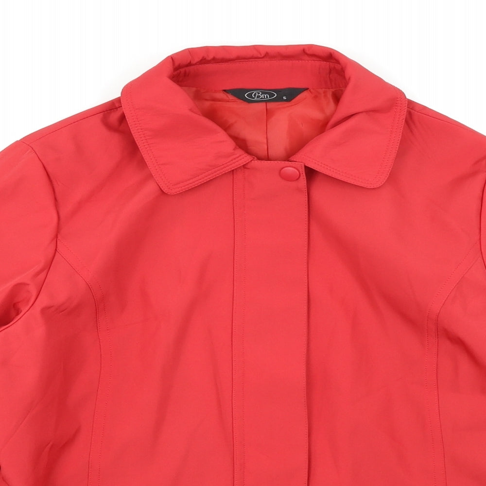 BM Womens Red   Anorak Coat Size S