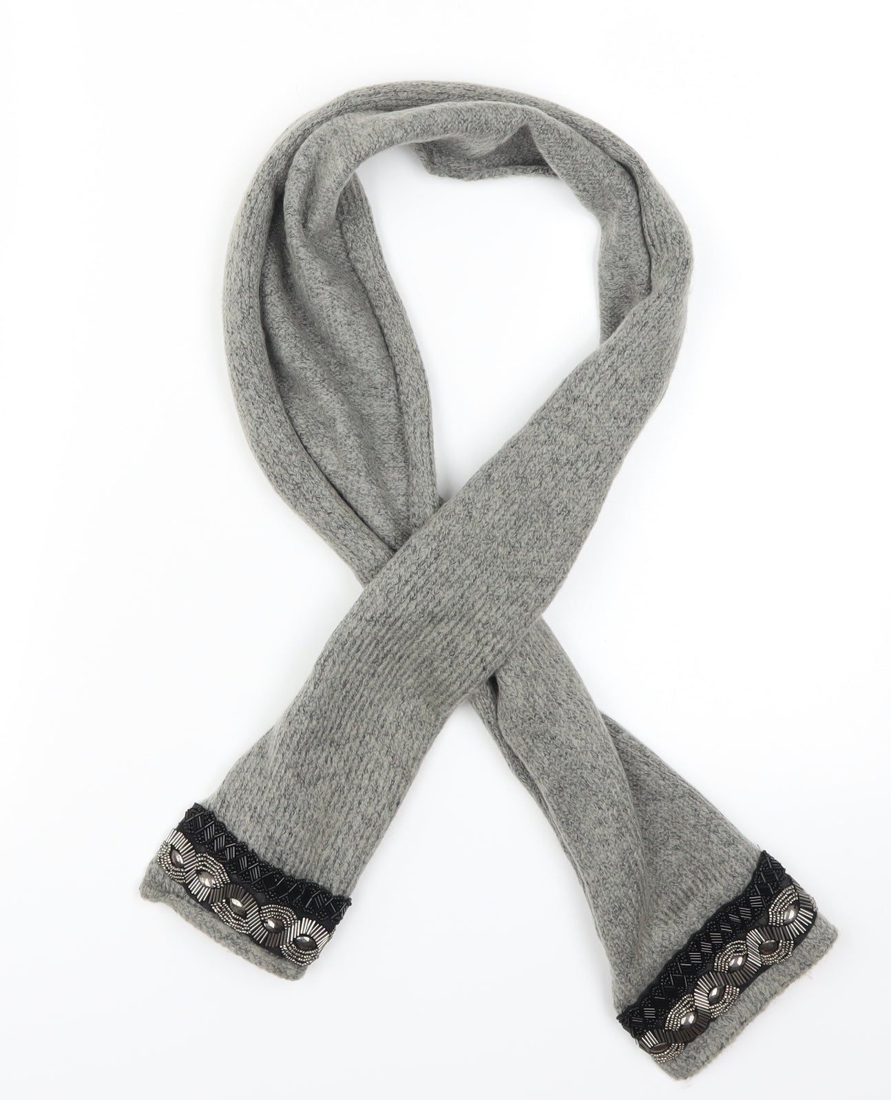 Preworn Womens Grey    Scarf