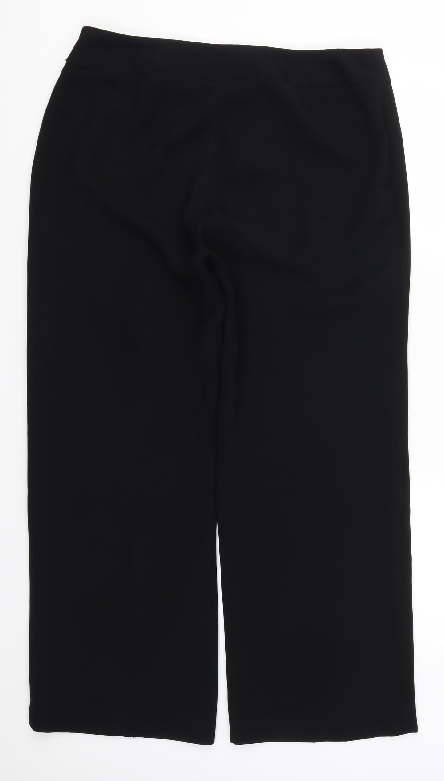 Preworn Womens Black   Trousers  Size 34 in L28 in