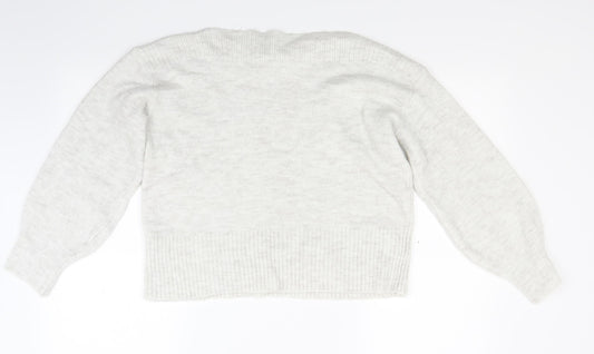 Marks and Spencer Womens Grey  Knit Pullover Jumper Size M