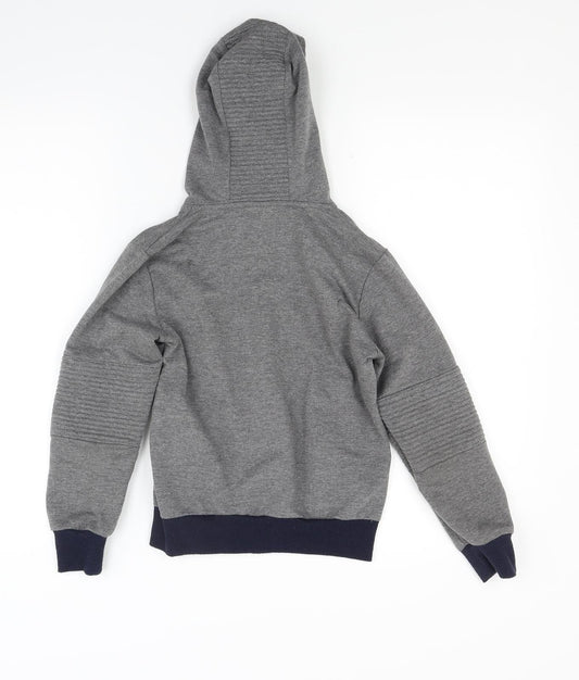 Happy house Boys Grey  Jacquard Full Zip Hoodie Size 10 Years