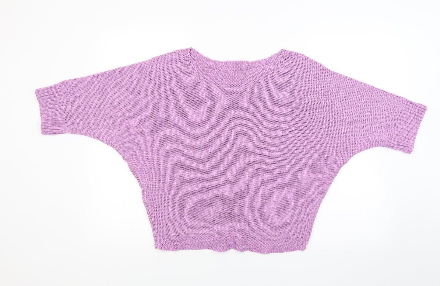 Preworn Womens Purple  Knit Pullover Jumper Size M