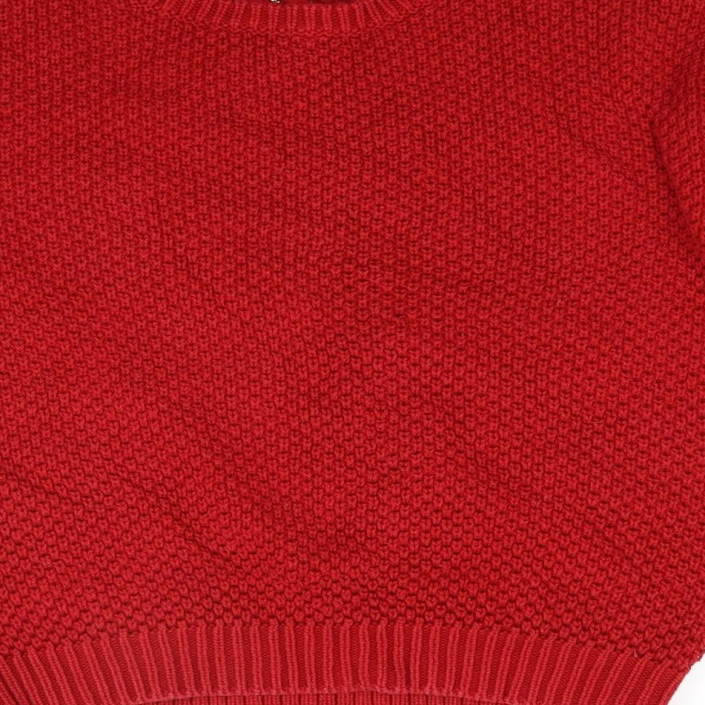 Marks and Spencer Womens Red  Knit Pullover Jumper Size 10