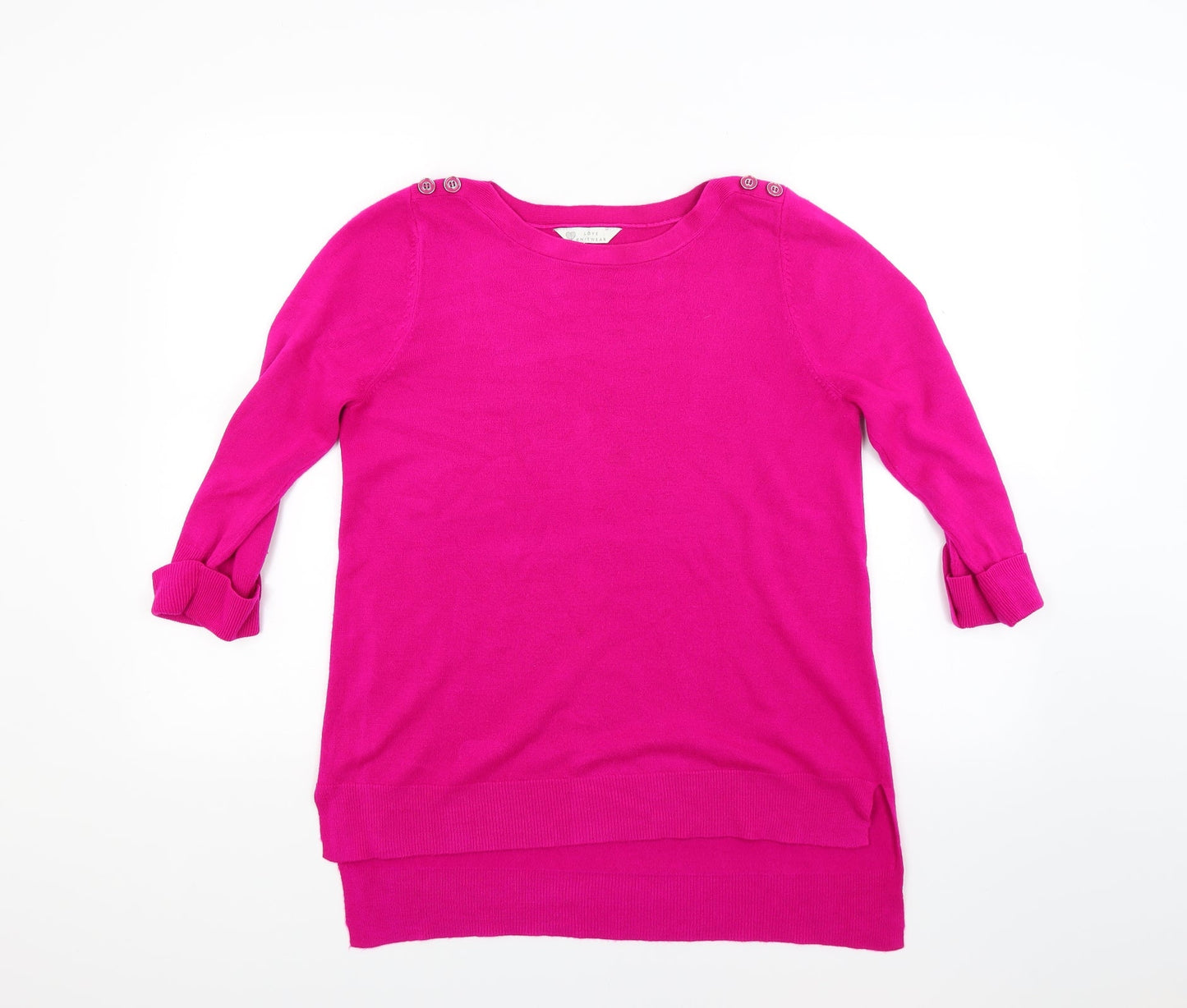 BHS Womens Pink  Knit Pullover Jumper Size 14
