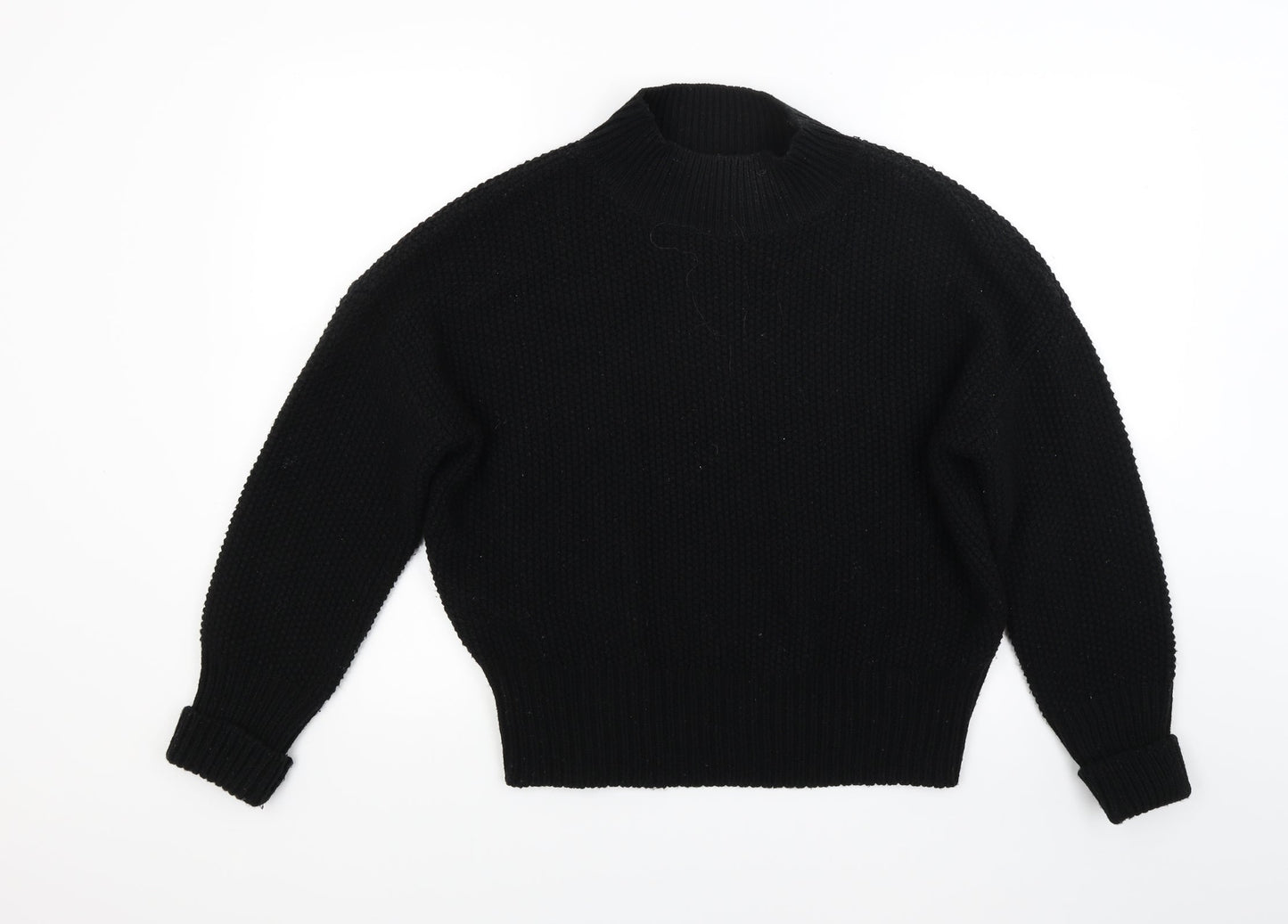 Red Herring Womens Black  Knit Pullover Jumper Size 10