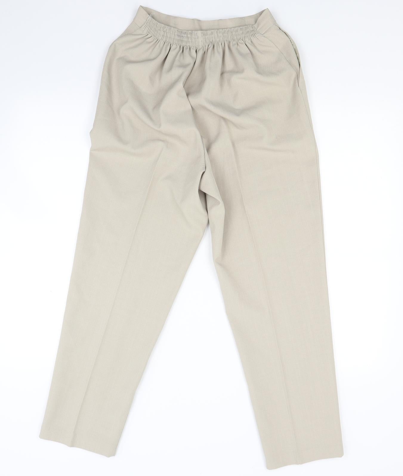 Saira Womens Beige   Trousers  Size 12 L23 in