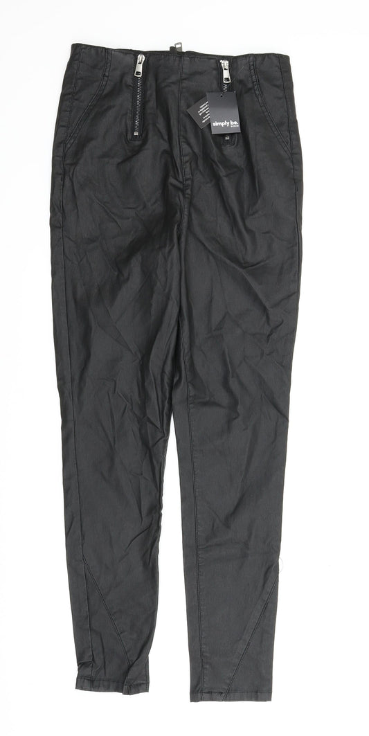 Simply Be Womens Black   Jegging Leggings Size S L27 in