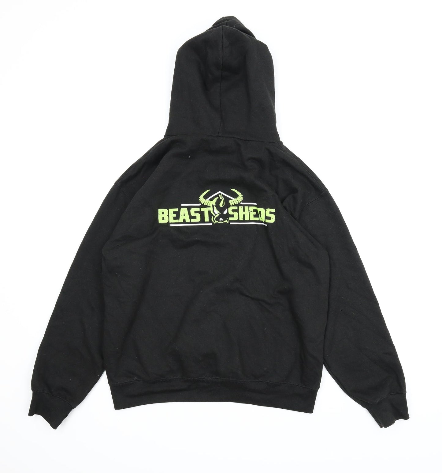 Beast Sheds Mens Black   Pullover Hoodie Size M