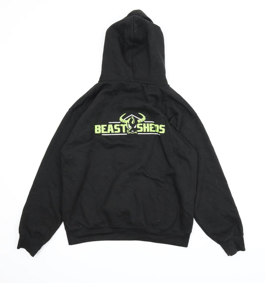 Beast Sheds Mens Black   Pullover Hoodie Size M