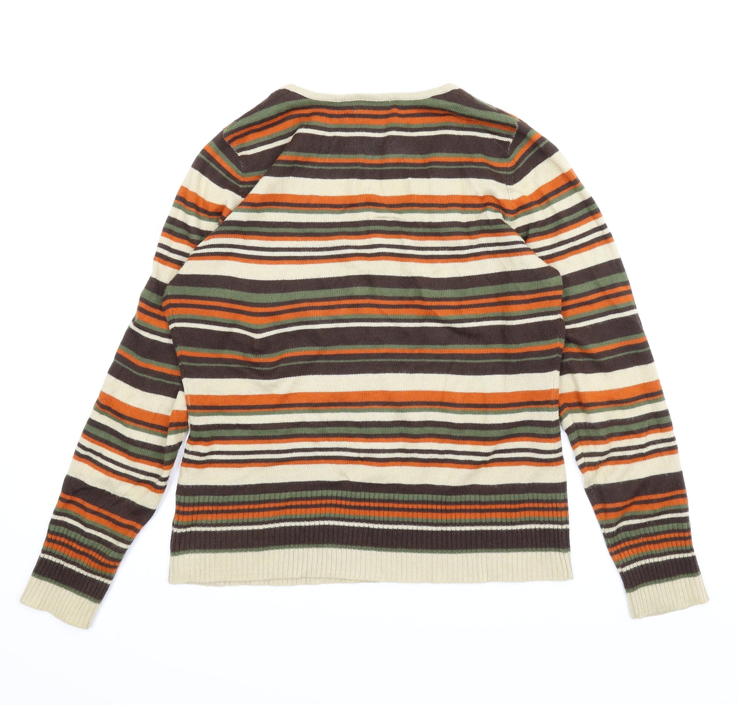 Florence & Fred Womens Brown Striped  Pullover Jumper Size 14