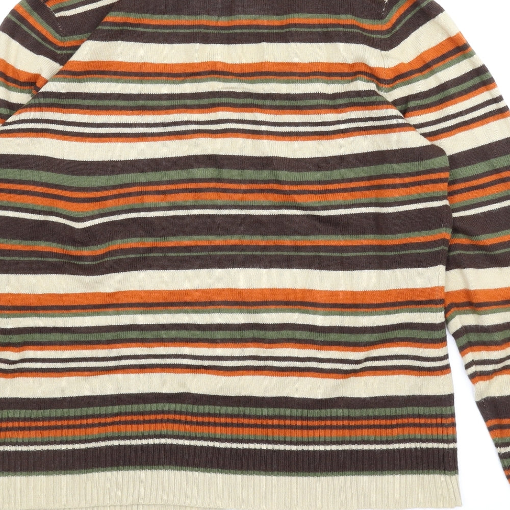 Florence & Fred Womens Brown Striped  Pullover Jumper Size 14