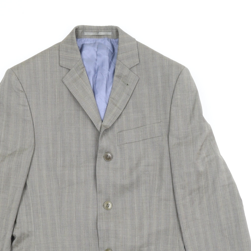 NEXT Mens Brown Striped  Jacket Suit Jacket Size 36