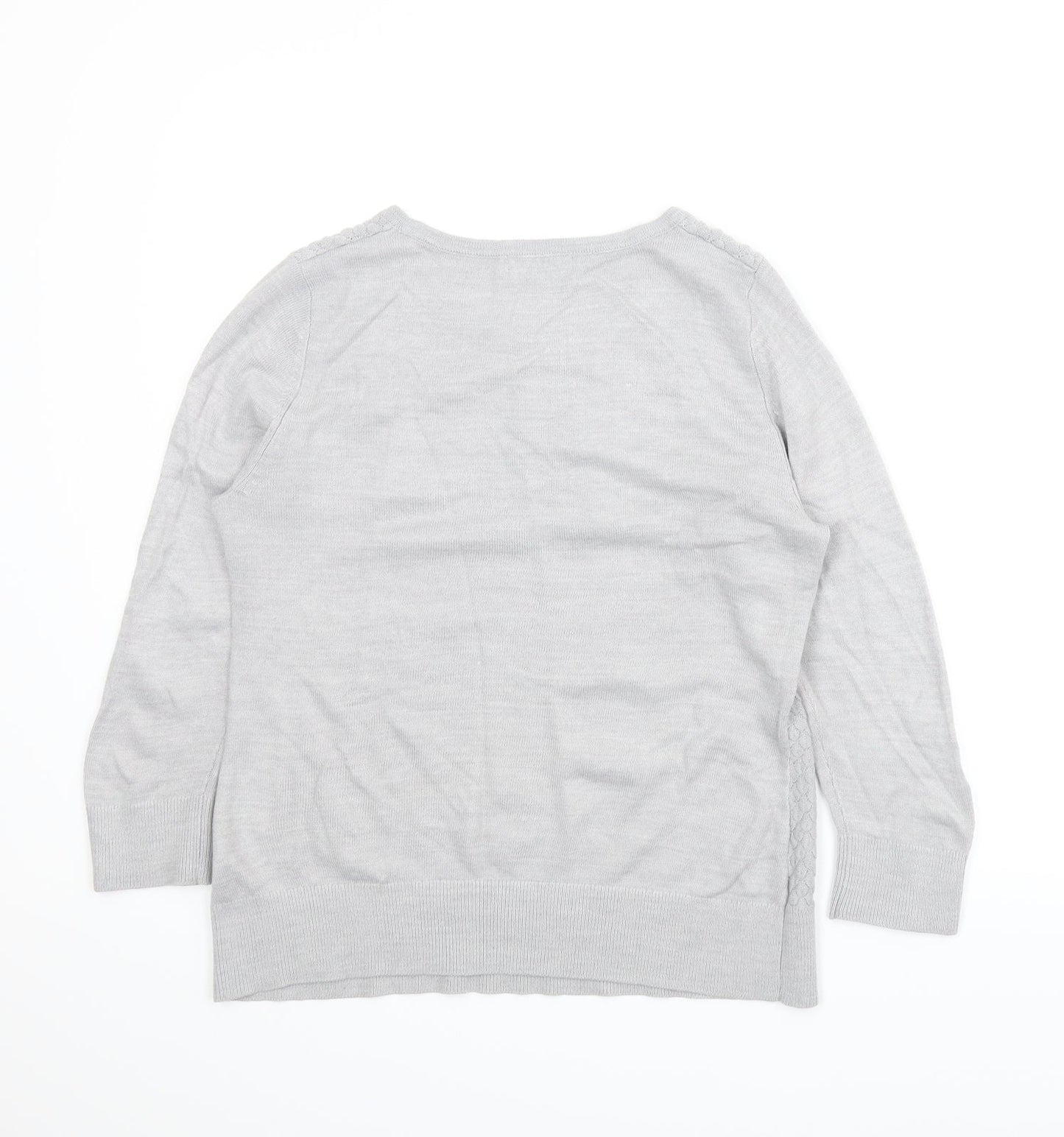 Per Una Womens Grey   Pullover Jumper Size M