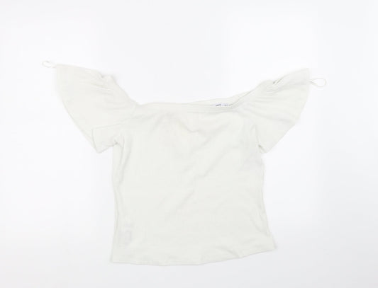 Ming Womens White   Basic T-Shirt Size M