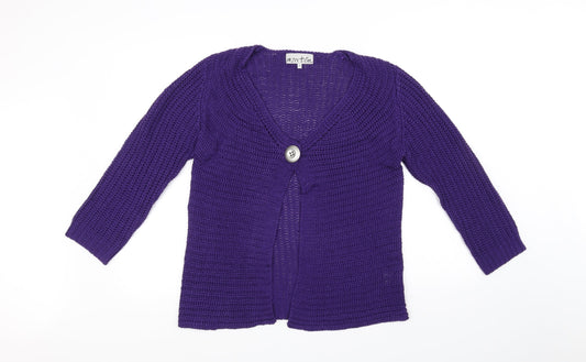 Marbele Womens Purple   Cardigan Jumper Size XL