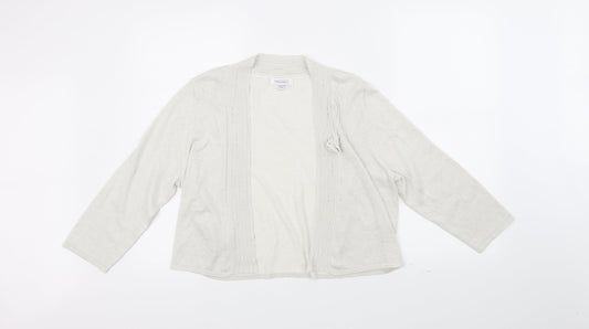 Nightingales Womens White   Cardigan Jumper Size 16
