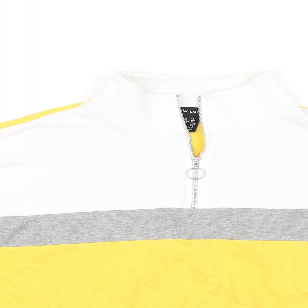 New Look Womens Yellow   Pullover Jumper Size 12