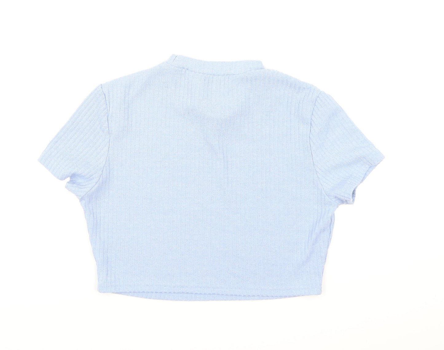 SHIEN Womens Blue   Cropped T-Shirt Size XL
