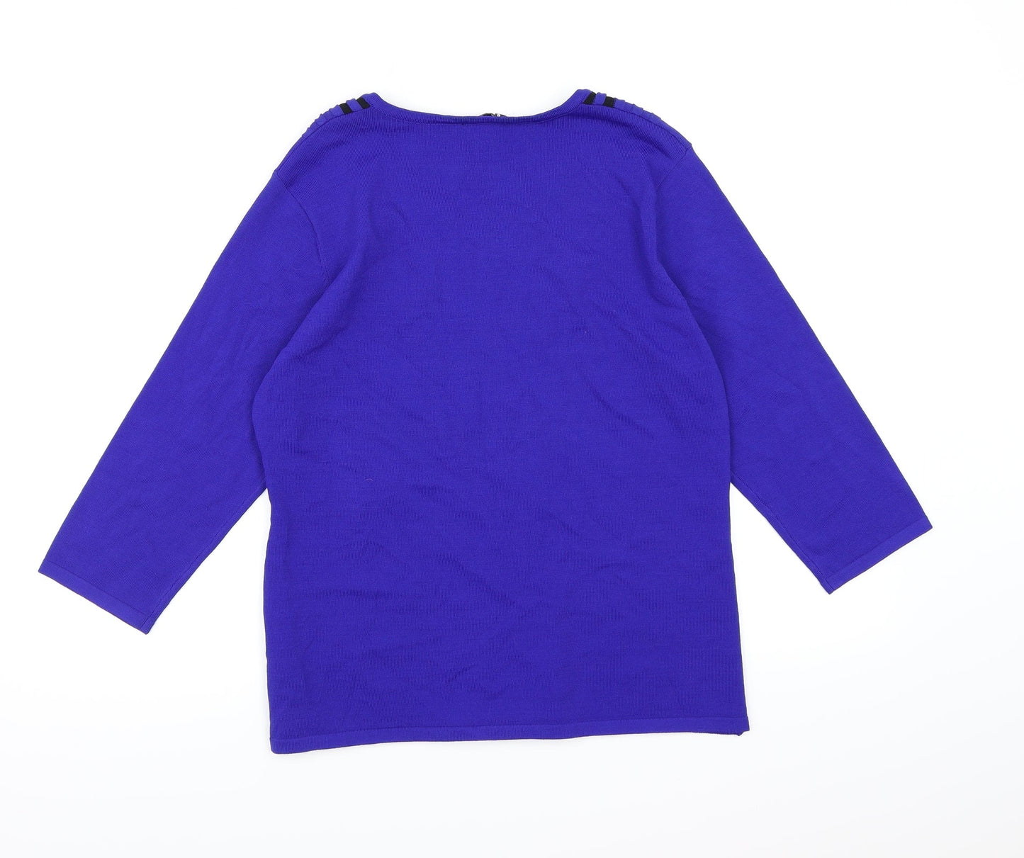 CASAMIA Womens Blue  Knit Pullover Jumper Size M