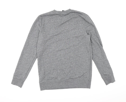 H&M Mens Grey  Jersey Pullover Sweatshirt Size S