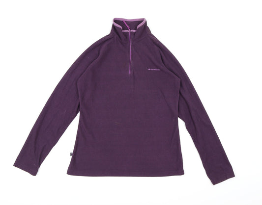 Mountain Life Womens Purple  Fleece Jacket  Size 10