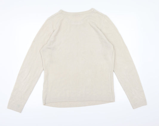 Anna rose Womens Beige  Knit Pullover Jumper Size L