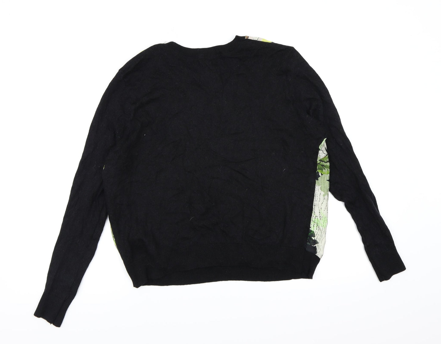 Topshop Womens Beige Floral  Pullover Jumper Size 14