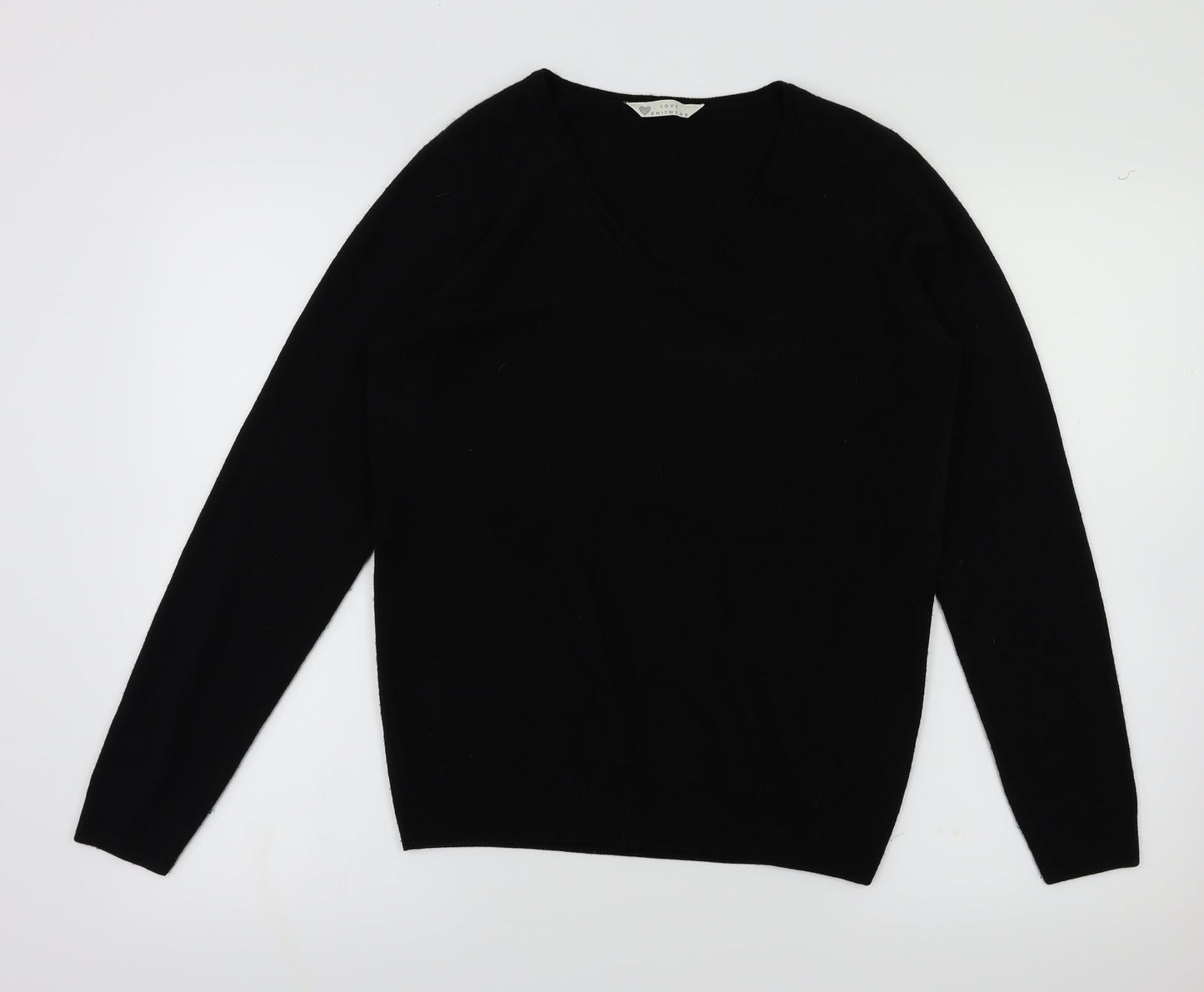 Love knitwear Womens Black   Pullover Jumper Size 10