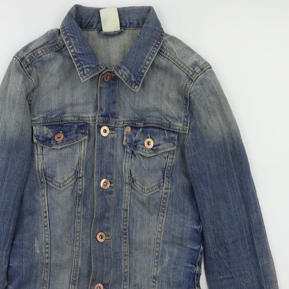 H&M Womens Blue   Jacket  Size 4
