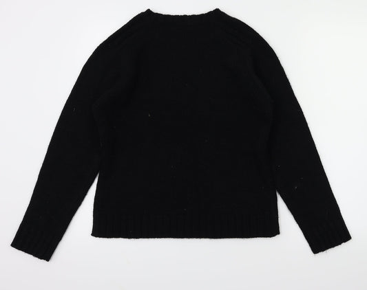 editions Womens Black   Pullover Sweatshirt Size M