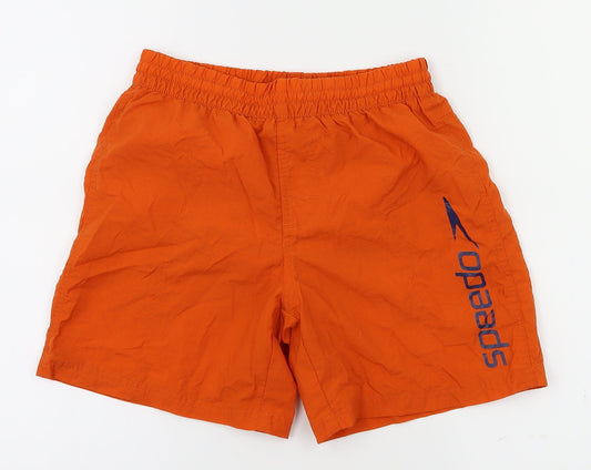 Speedo Boys Orange   Sweat Shorts Size M