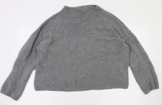 H&M Womens Grey   Pullover Jumper Size M