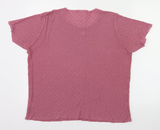 Berkertex Womens Pink   Basic T-Shirt Size 18