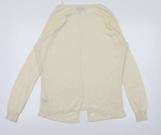 Topshop Womens Ivory   Basic T-Shirt Size 8