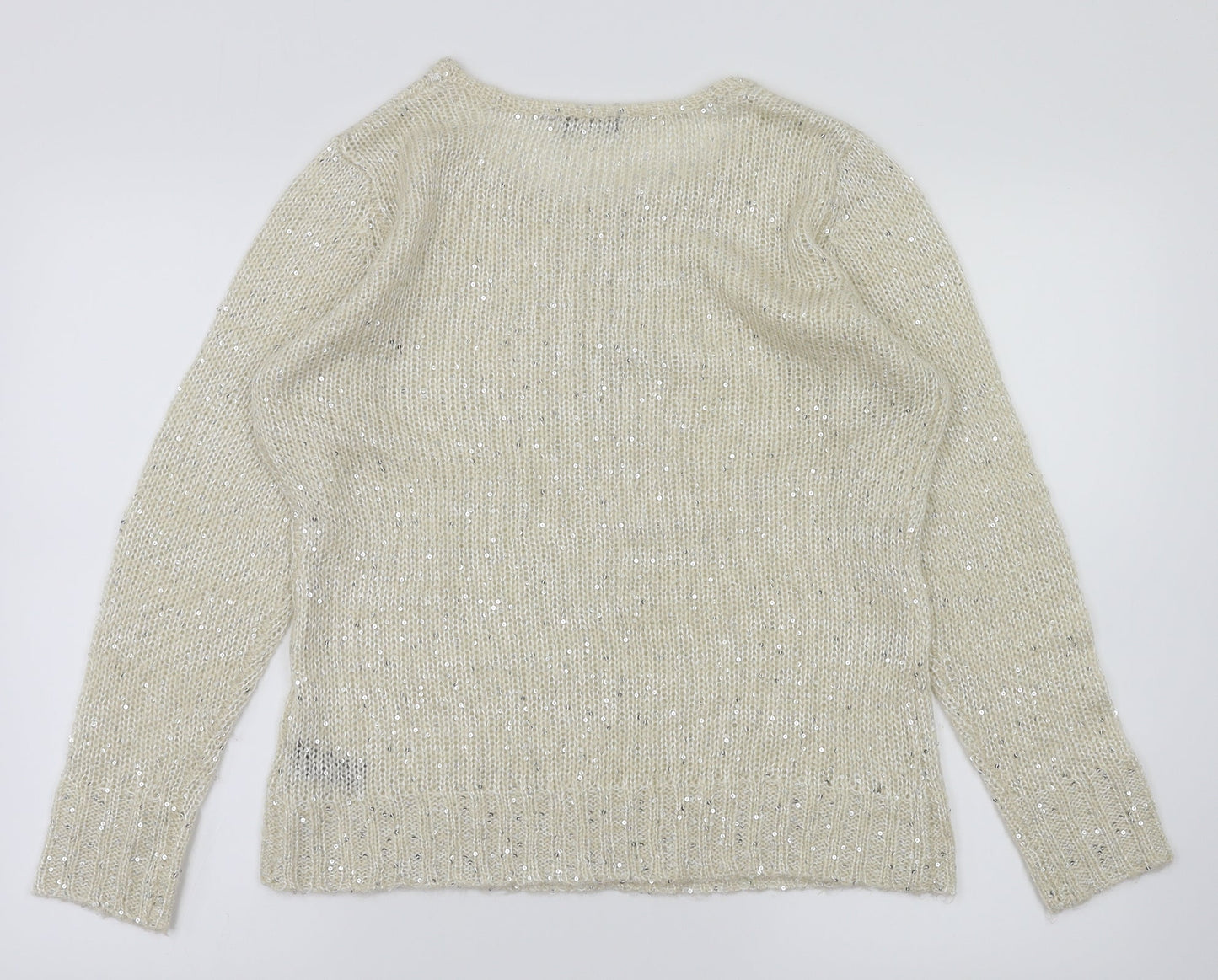 M&Co Womens Ivory   Pullover Jumper Size L