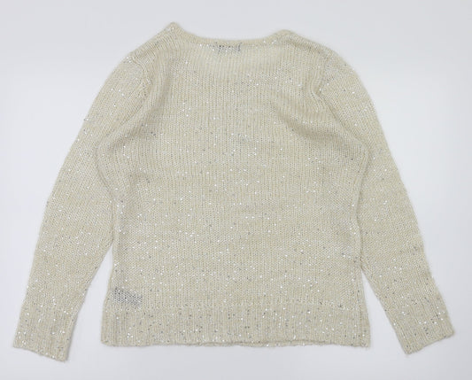 M&Co Womens Ivory   Pullover Jumper Size L