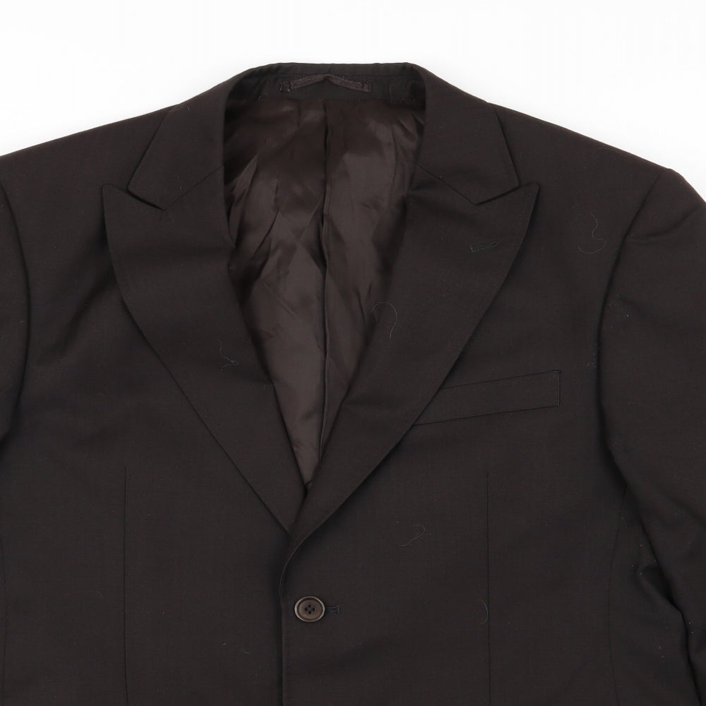 Jones Mens Black   Jacket Suit Jacket Size 38