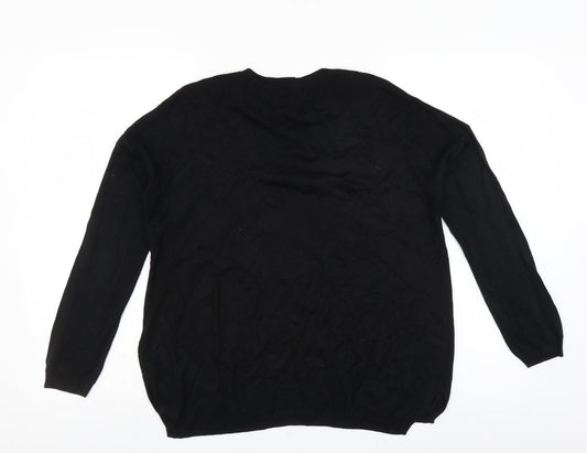Marks and Spencer Womens Black   Pullover Jumper Size M