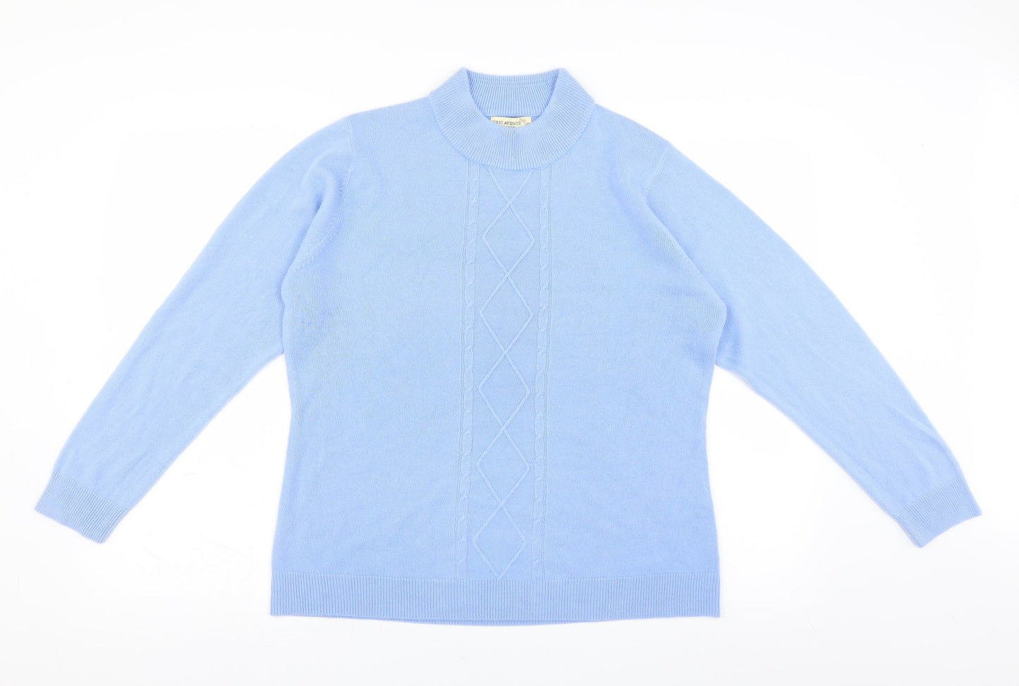 First Avenue Womens Blue   Pullover Jumper Size L