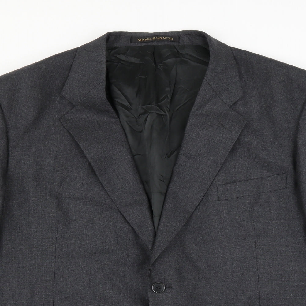 Marks and Spencer Mens Grey   Jacket Suit Jacket Size 46