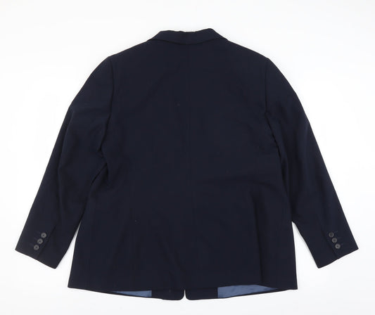 Preworn Mens Blue   Jacket Suit Jacket Size 40