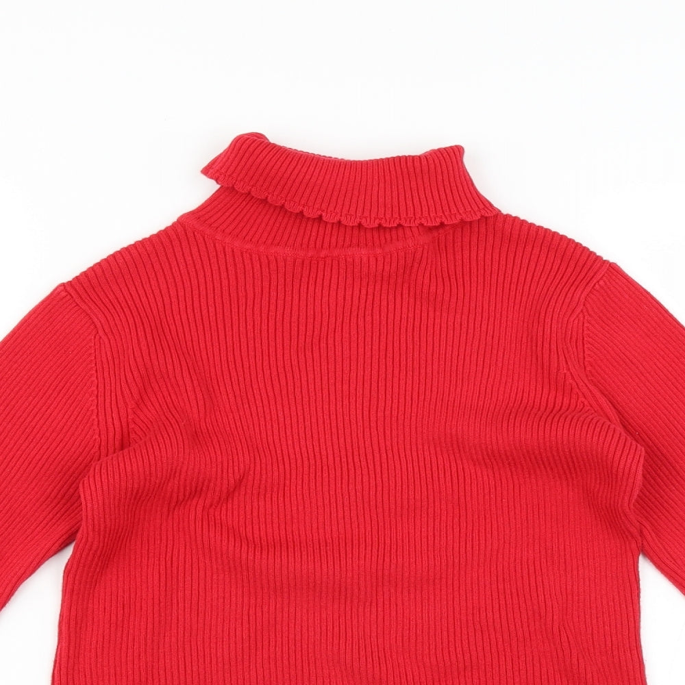 George Girls Red   Pullover Jumper Size 10-11 Years
