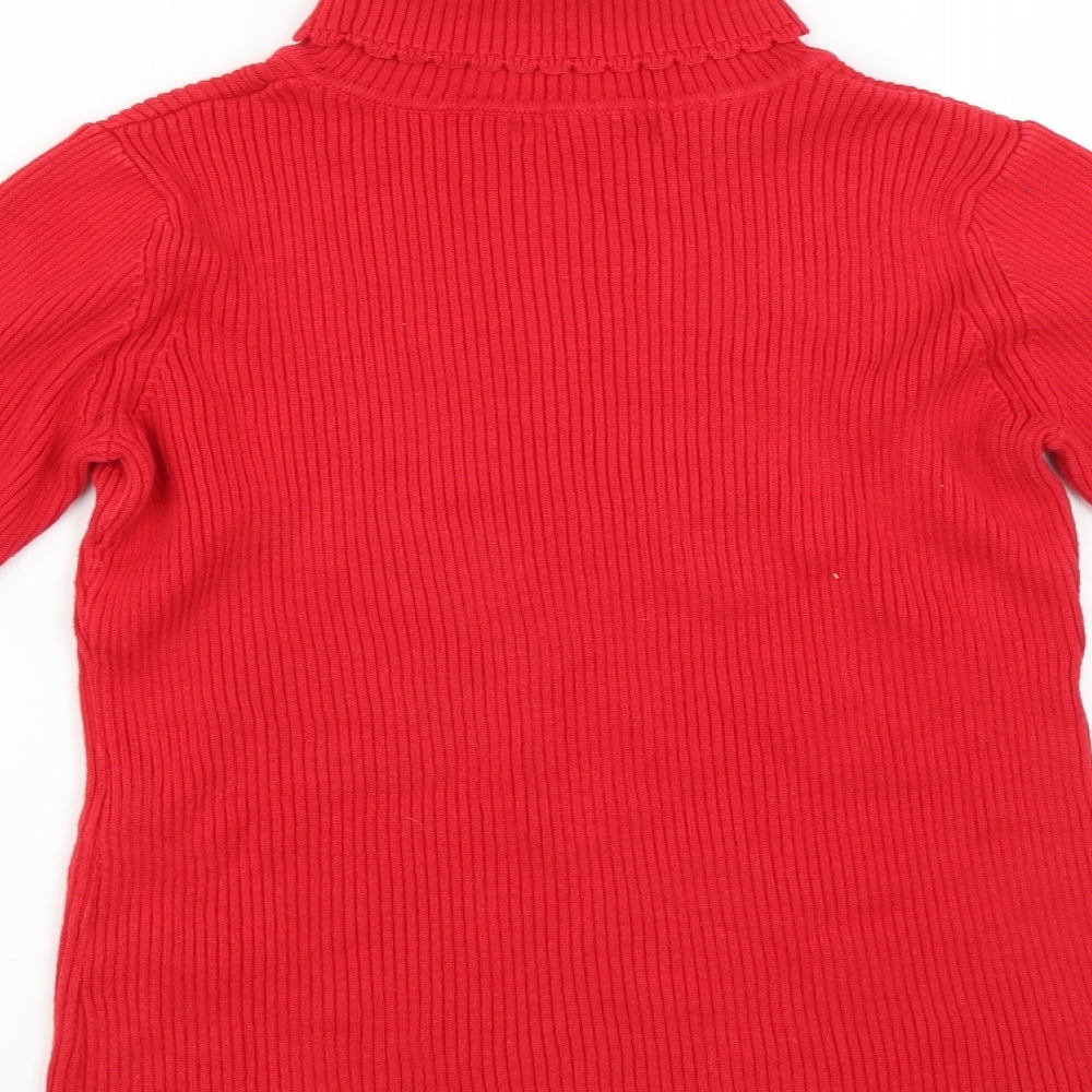 George Girls Red   Pullover Jumper Size 10-11 Years