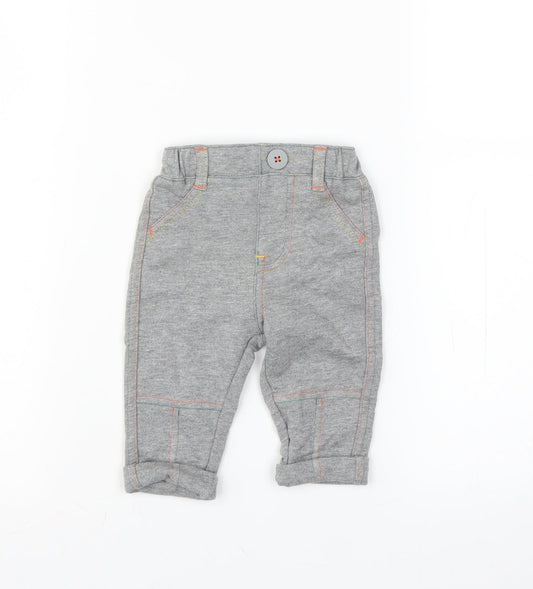 George Boys Grey   Jogger Trousers Size 0-3 Months