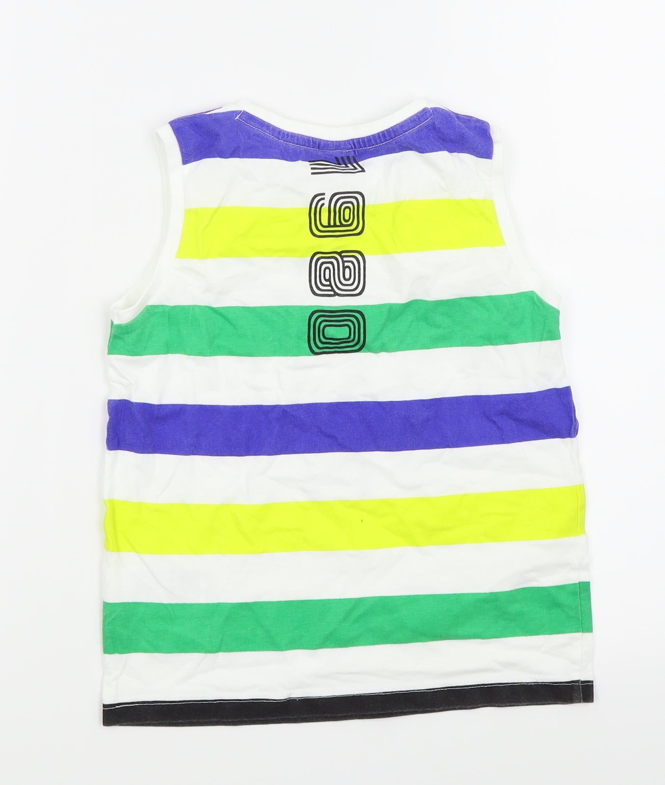 Mayoral Boys Multicoloured Striped  Basic Tank Size 7 Years